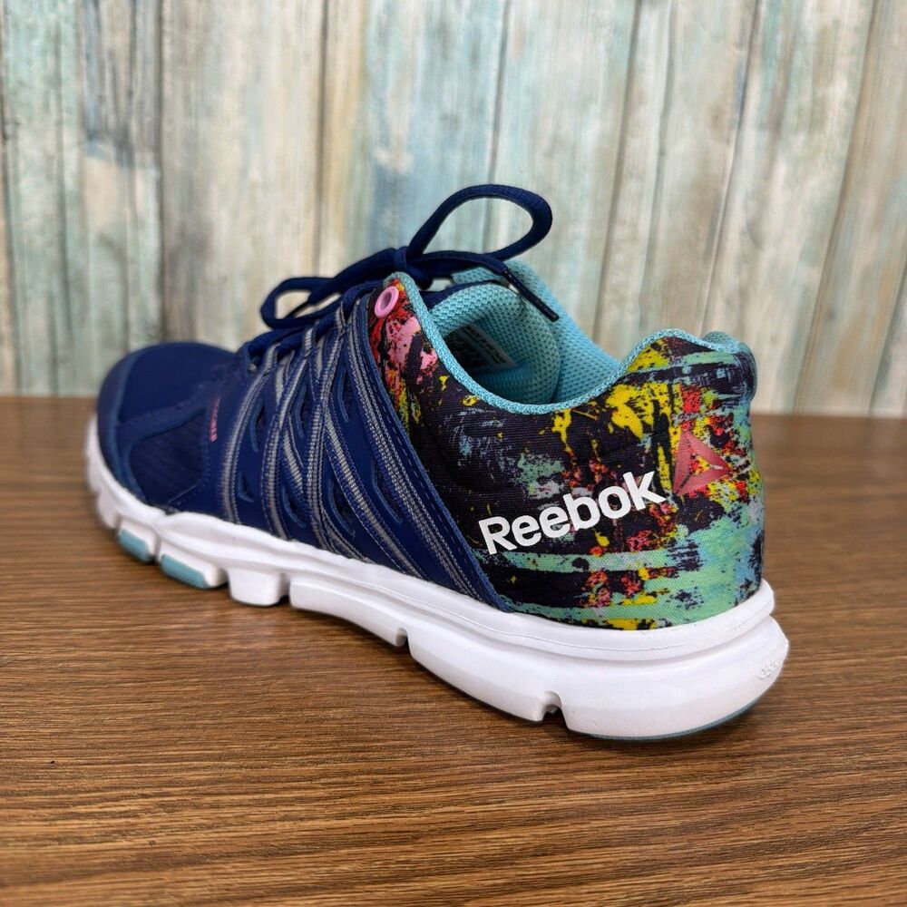 Reebok Womens Size 6 Athletic Running Shoes Blue V72516 Low Top Sneakers